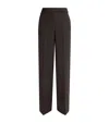 Max & Co Tailored Straight Leg Trousers In Gray