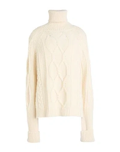 Max & Co . Talea Woman Turtleneck Cream Size M Wool In White