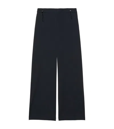Max & Co . Technical Jersey Trousers In Black