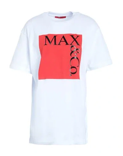 Max & Co . Tee Woman T-shirt White Size Xl Cotton