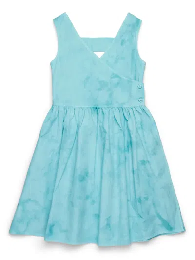 Max & Co Kids' Tie-dye Dress In Blue