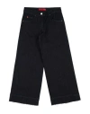 Max & Co . Toddler Girl Jeans Blue Size 6 Cotton, Elastane, Cow Leather In Black
