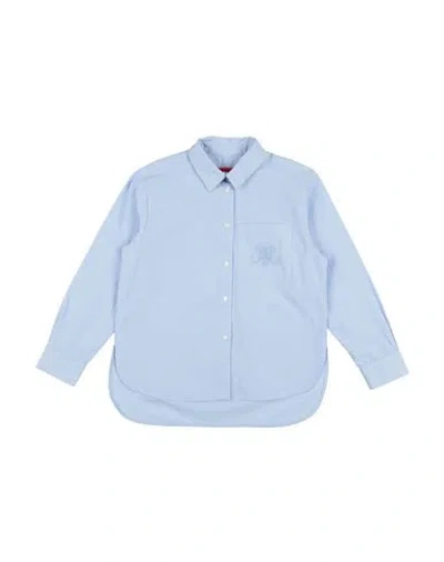 Max & Co Babies' . Toddler Girl Shirt Light Blue Size 6 Cotton