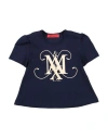 Max & Co . Toddler Girl T-shirt Navy Size 6 Cotton In Blue
