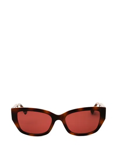 Max & Co Tortoiseshell-effect Cat-eye Frame Sunglasses In Brown