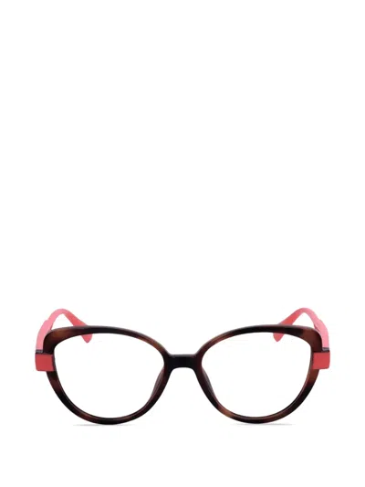 Max & Co Tortoiseshell-effect Cat-eye Glasses In Gray