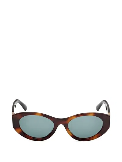 Max & Co Tortoiseshell-effect Cat-eye Sunglasses In Brown