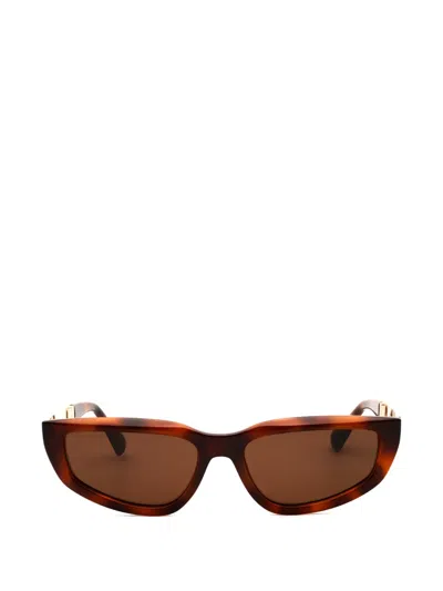 Max & Co Tortoiseshell-effect Cat-eye Sunglasses In White
