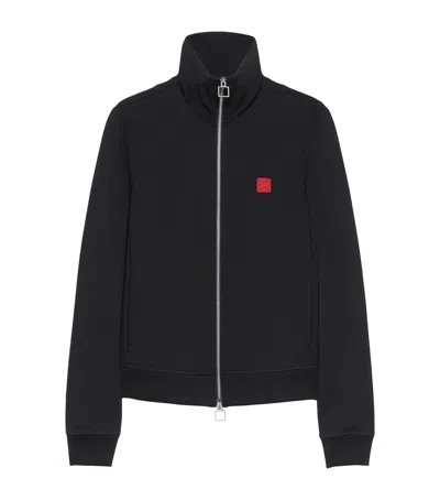 Max & Co . Two-way Zip Sweater In Black