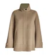 Max & Co Virgin Wool Coat In Green
