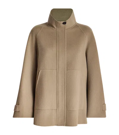 Max & Co Virgin Wool Coat In Green