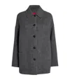 Max & Co Virgin Wool Short Coat In Black
