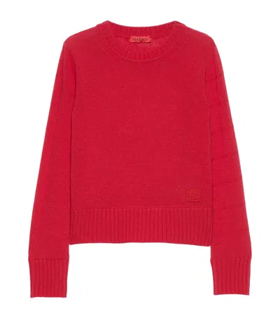 Max & Co . Virgin Wool Sweater In Red