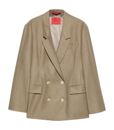 Max & Co . Virgin Wool-blend Blazer In Green