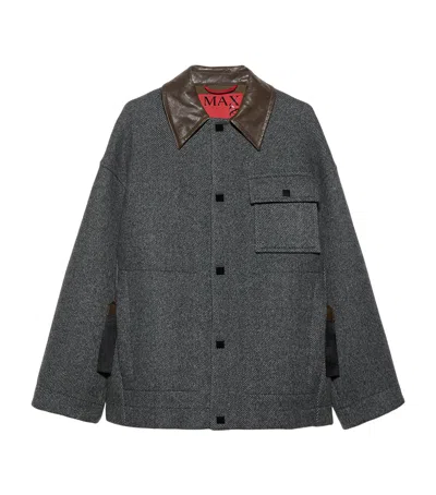Max & Co . Virgin Wool-blend Coat In Gray