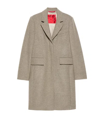 Max & Co . Virgin Wool-blend Coat In Gray