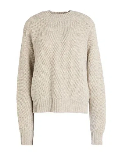 Max & Co . Vosci Woman Sweater Taupe Size Xl Wool, Polyamide In Grey