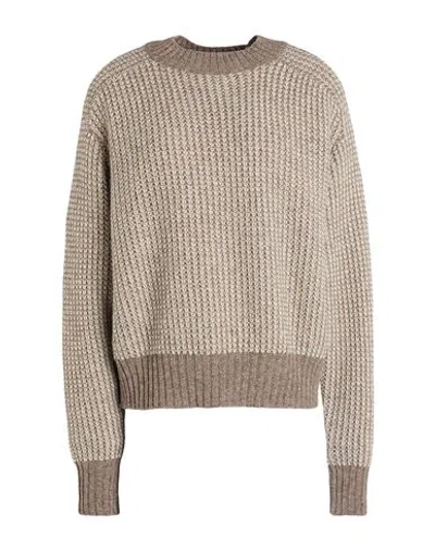 Max & Co . Vosci Woman Sweater Light Brown Size L Wool, Polyamide In Beige