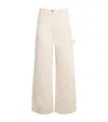 Max & Co Wide-leg Carpenter Jeans In White