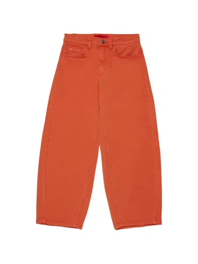 Max & Co Kids' Wide-leg Jeans In Orange