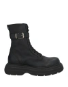 Max & Co . Woman Ankle Boots Black Size 10 Leather
