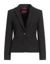Max & Co . Woman Blazer Black Size 10 Polyester, Viscose, Elastane