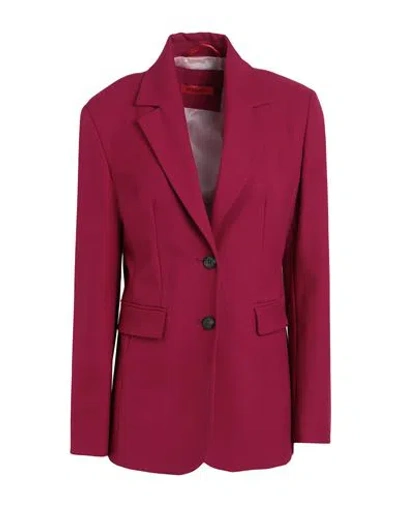 Max & Co . Woman Blazer Garnet Size 10 Polyester, Viscose, Elastane In Pink
