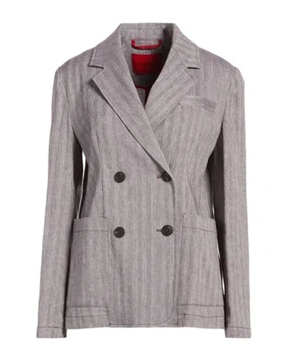 Max & Co . Woman Blazer Lilac Size 2 Linen, Cotton, Elastane In Purple