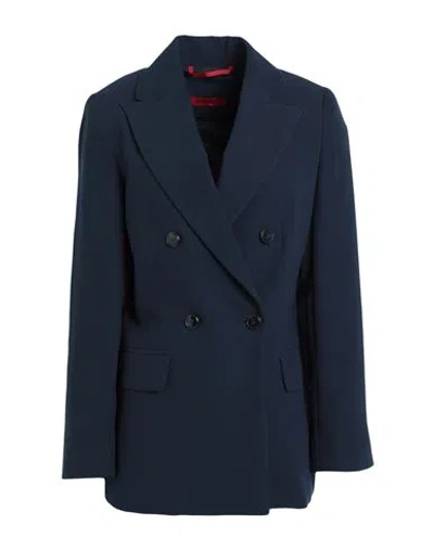 Max & Co . Woman Blazer Midnight Blue Size 12 Polyester