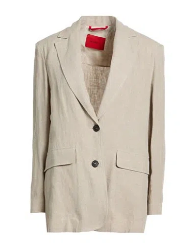 Max & Co . Woman Blazer Sand Size Xs Linen In Beige