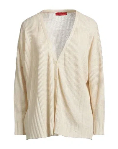 Max & Co . Woman Cardigan Beige Size Xs Linen, Lyocell