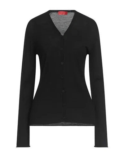 Max & Co . Woman Cardigan Black Size Xl Virgin Wool
