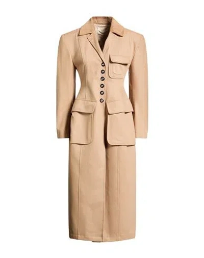 Max & Co . Woman Coat Beige Size 2 Cotton In Brown