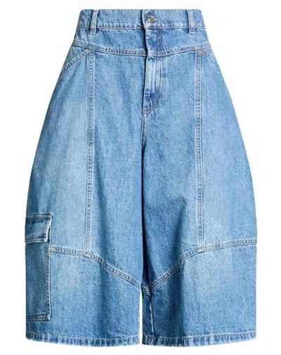 Max & Co . Woman Denim Shorts Blue Size 26 Cotton