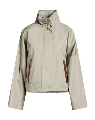 Max & Co . Woman Jacket Sage Green Size Xs Cotton, Polyamide