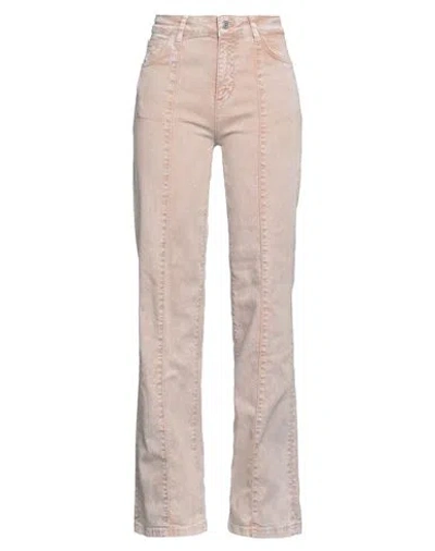 Max & Co . Woman Jeans Light Brown Size 6 Cotton, Elastane In Beige