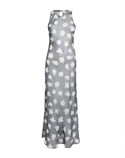 Max & Co . Woman Maxi Dress Grey Size 2 Polyester
