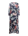 Max & Co . Woman Maxi Dress Navy Size 0 Viscose In Navy Blue
