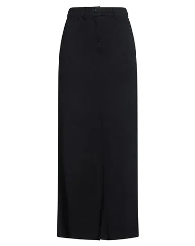 Max & Co . Woman Maxi Skirt Black Size Xl Acrylic, Wool