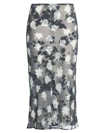 Max & Co . Woman Midi Skirt Grey Size 2 Polyester In Multi