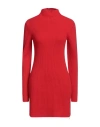Max & Co . Woman Mini Dress Red Size M Wool