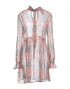 Max & Co . Woman Mini Dress Salmon Pink Size 8 Silk, Polyester In Pink