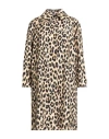 Max & Co . Woman Overcoat & Trench Coat Beige Size 6 Cotton In Multi