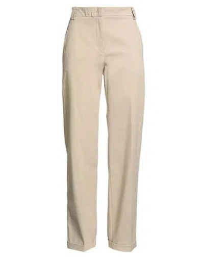 Max & Co . Woman Pants Beige Size 2 Cotton, Elastane In Neutral
