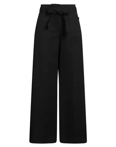 Max & Co . Woman Pants Black Size 4 Polyester, Viscose, Elastane