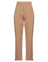 Max & Co . Woman Pants Camel Size 10 Polyester, Virgin Wool, Elastane