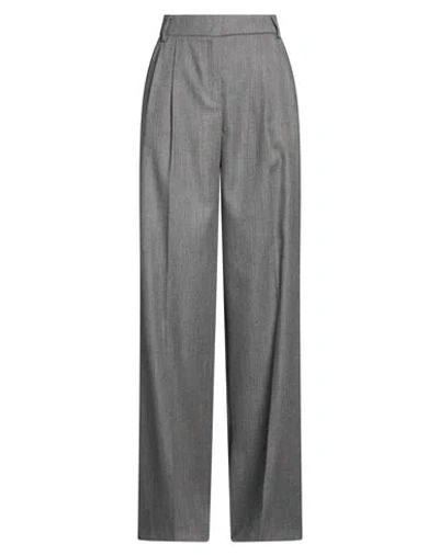 Max & Co . Woman Pants Grey Size 2 Virgin Wool, Polyester, Viscose, Elastane In Gray