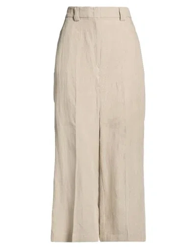 Max & Co . Woman Pants Khaki Size 2 Linen In Beige