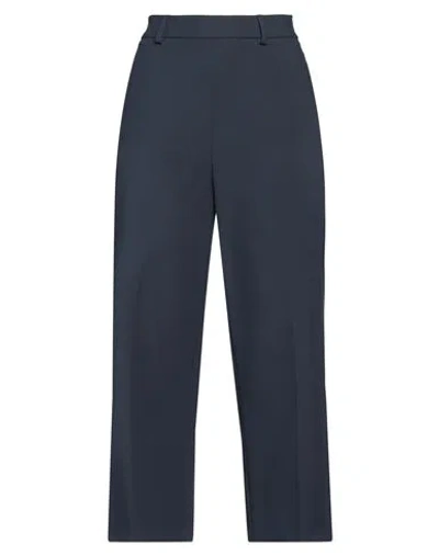 Max & Co . Woman Pants Navy Size 6 Polyester, Viscose, Elastane