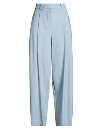 Max & Co . Woman Pants Slate Blue Size 2 Polyester, Virgin Wool, Elastane